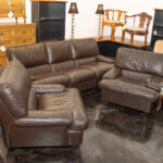 Espresso Leather Sofa - Image 7