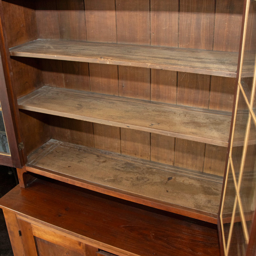 birch kitchen cabinet unit with tall broom closet — ARCHITECTURAL ANTIQUES