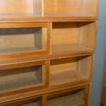 Vintage 5-Tier Bookcase with Sliding Glass Doors - Image 2