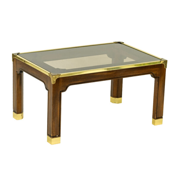 Small Coffee Table with Glass Top - Image 1