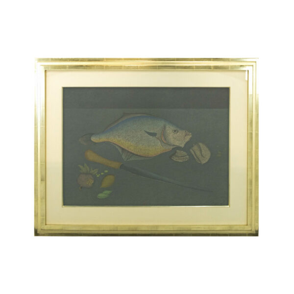 MIHAIL CHEMIAKIN (1943-) “Fish and Knife” Original Gouache on Paper - Image 1