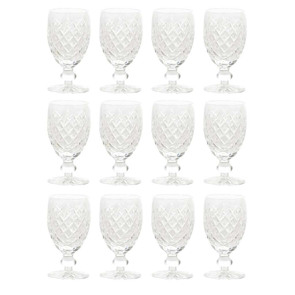 Contemporary Waterford Crystal Lucerne Pattern Wine Glasses- Set