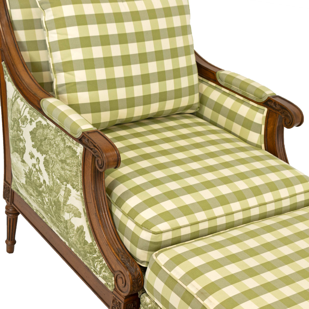 Ethan allen best sale buffalo check chair