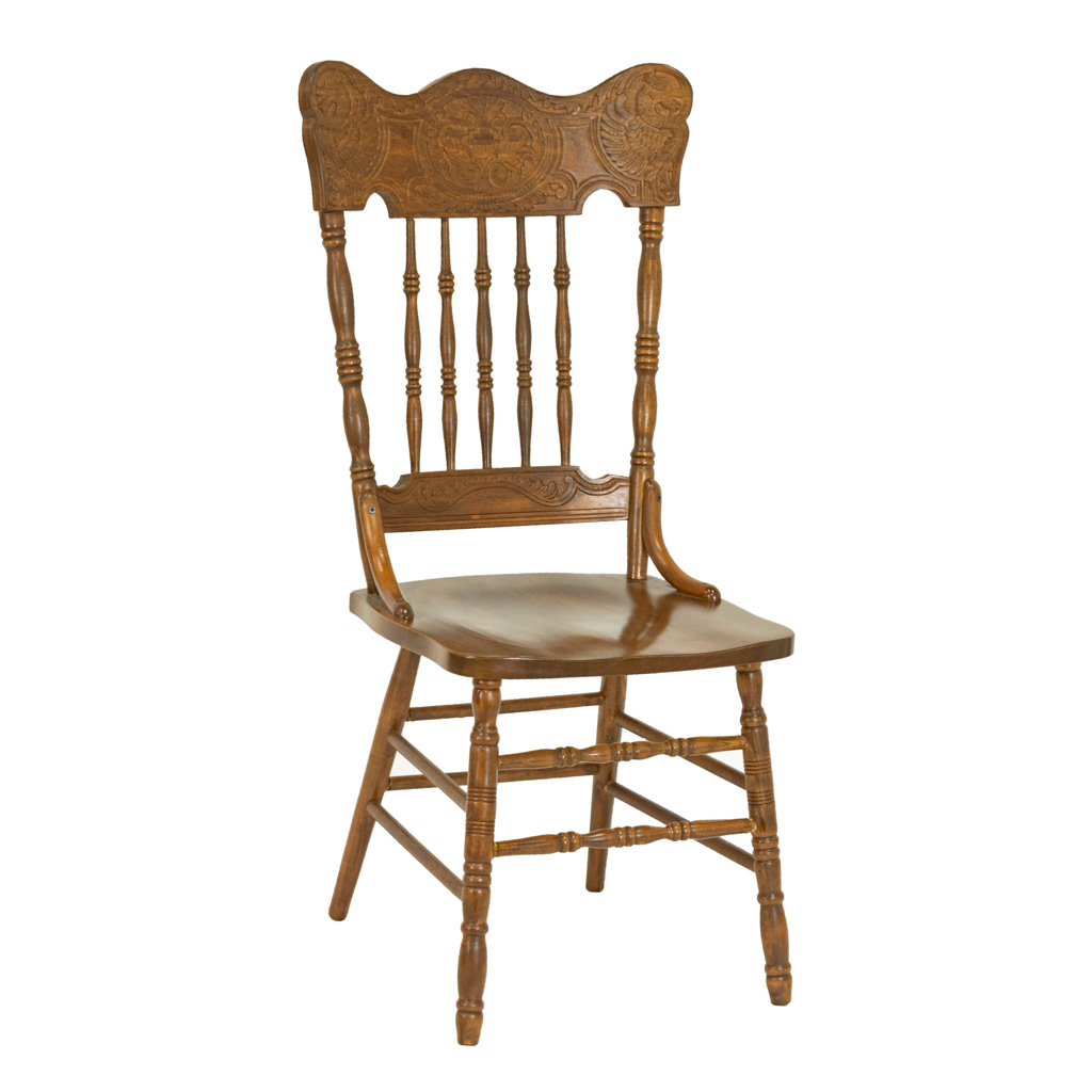 Pair of Antique Walnut Splat Back Host Chairs | Grandview Mercantile