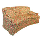 Vintage Sofa in Floral Flocked Velvet - Image 2
