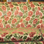 Vintage Sofa in Floral Flocked Velvet - Image 5