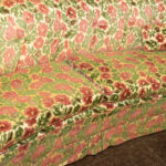 Vintage Sofa in Floral Flocked Velvet - Image 6