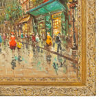 ANTONIO DEVITY (1901-1993) Original Oil on Canvas of a French Street Scene - Image 2