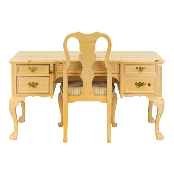 LEXINGTON Pine 5 Drawer Desk with Matching Chair - Image 1