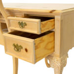 LEXINGTON Pine 5 Drawer Desk with Matching Chair - Image 5