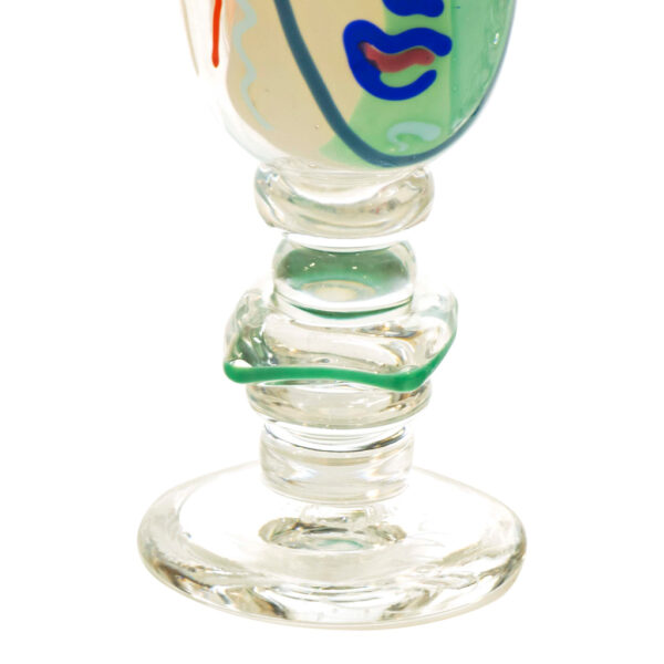 Set of 3 WILLIAM BERNSTEIN (1945-) Signed Goblets - Image 3