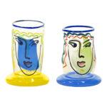 Pair of WILLIAM BERNSTEIN (1945-) Signed Glasses