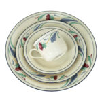 77 Piece LENOX Poppies on Blue China