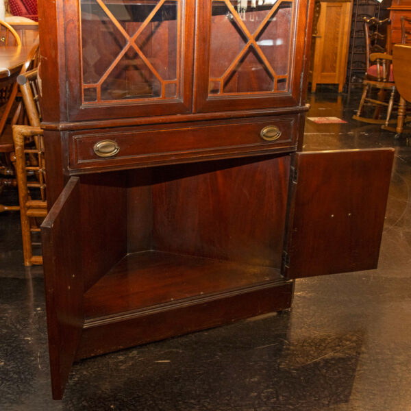 Vintage Mahogany Corner Cabinet - Image 4