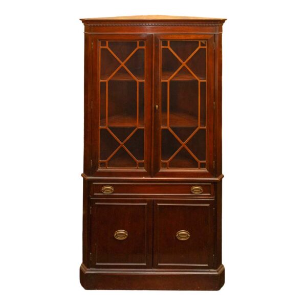 Vintage Mahogany Corner Cabinet - Image 1