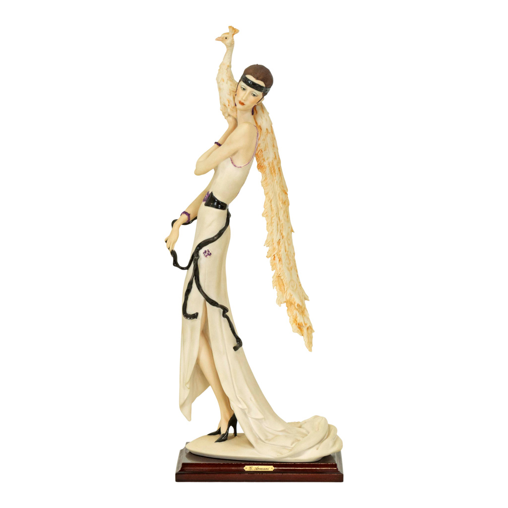 GIUSEPPE ARMANI Lady with Peacock Limited Edition Figurine