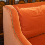 HICKORY CHAIR Bench Seat Sofa in Coral - Image 3