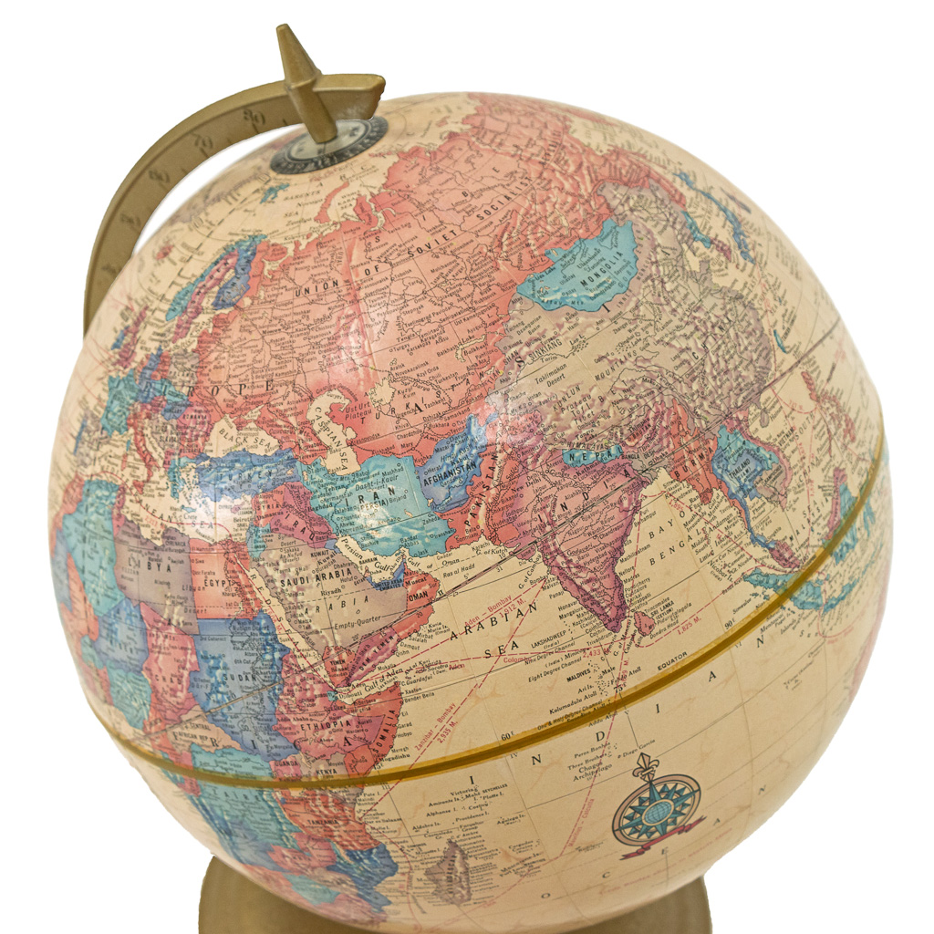 Cram's Imperial Single Axis World Globe | Vintage Globe 2024 | Home Education School