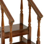 PULASKI English Regency Mahogany and Leather Library Steps - Image 2