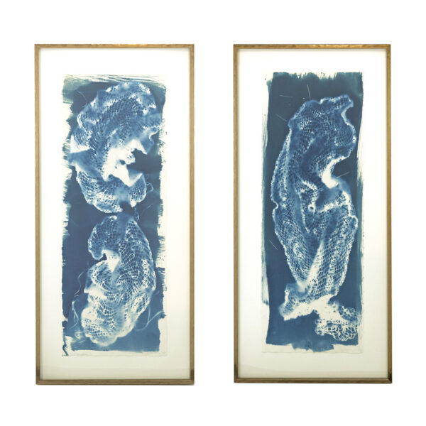 JOETTA MAUE Diptych Monoprint Lithograph - Image 1
