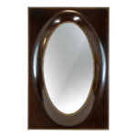 BARBARA BARRY for BAKER Oval Mirror in Sculptural Frame