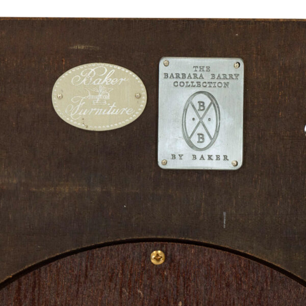 BARBARA BARRY for BAKER Oval Mirror in Sculptural Frame - Image 3