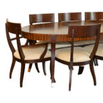 ETHAN ALLEN Hathaway Dining Table with 8 Chairs