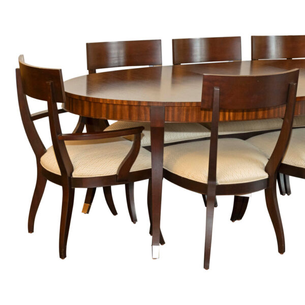 ETHAN ALLEN Hathaway Dining Table with 8 Chairs - Image 1