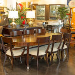 ETHAN ALLEN Hathaway Dining Table with 8 Chairs - Image 5
