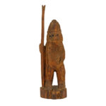 Vintage Carved Wood Bear Sculpture
