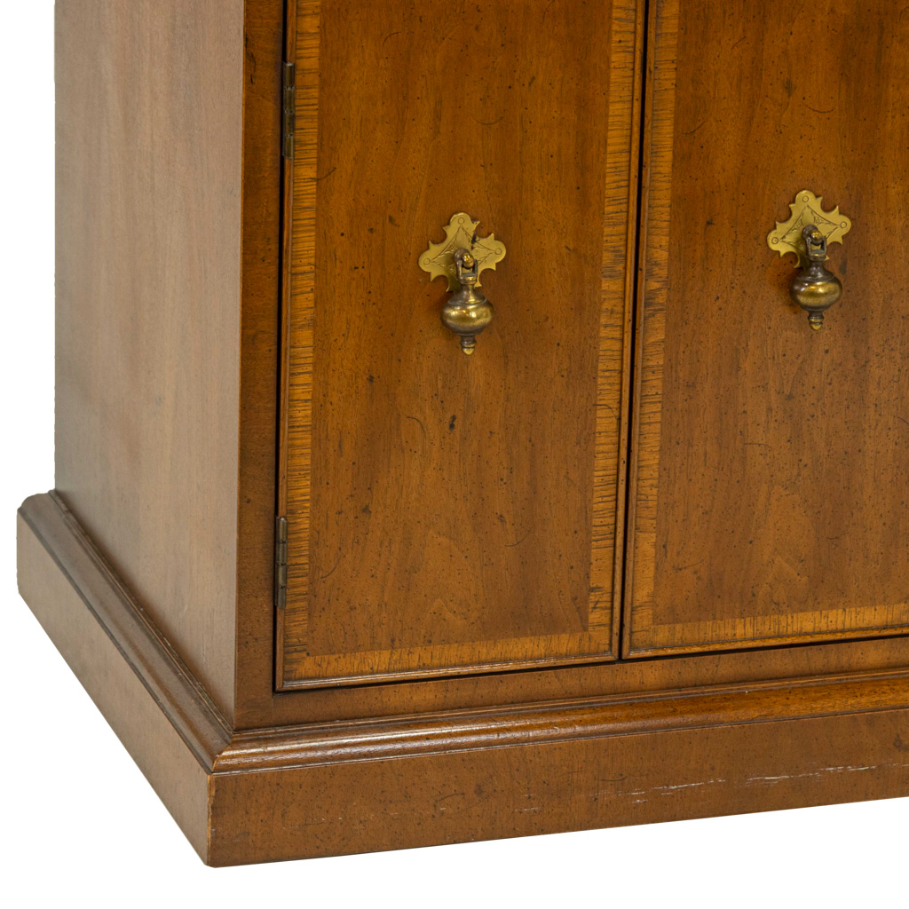 HENREDON Georgian Banded Mahogany Flip Top Server | Grandview