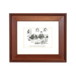 LEO CULLUM (1942-2010) for THE NEW YORKER “I Was on the Cutting Edge” Framed Cartoon Print