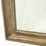 LABARGE Mirror with Gold Crackle Finish and Beaded Inset - Image 3