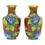 Pair of Cloisonné Vases