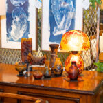 Reproduction TIP GALLE Blown Cameo Rectangular Glass Vase - Image 6