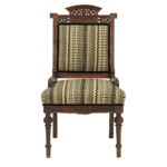 Eastlake Victorian Parlor Chair in Contemporary Upholstery