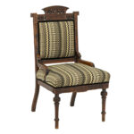 Eastlake Victorian Parlor Chair in Contemporary Upholstery - Image 2