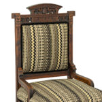 Eastlake Victorian Parlor Chair in Contemporary Upholstery - Image 3