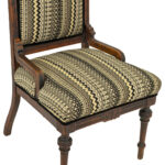 Eastlake Victorian Parlor Chair in Contemporary Upholstery - Image 4
