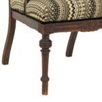 Eastlake Victorian Parlor Chair in Contemporary Upholstery - Image 5