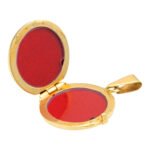 14 Karat Yellow Gold Locket with Woman’s Profile - Image 2