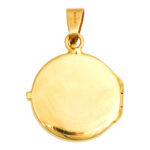14 Karat Yellow Gold Locket with Woman’s Profile - Image 3