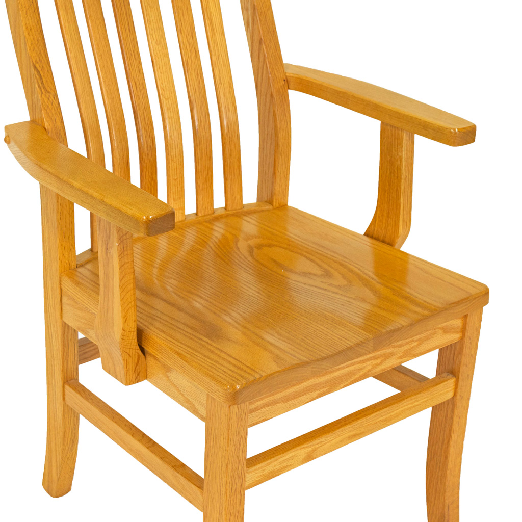 Amish best sale oak chairs