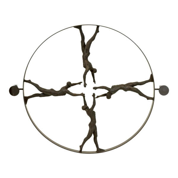 GLOBAL VIEWS “Reaching for Center” Iron Sculpture - Image 1