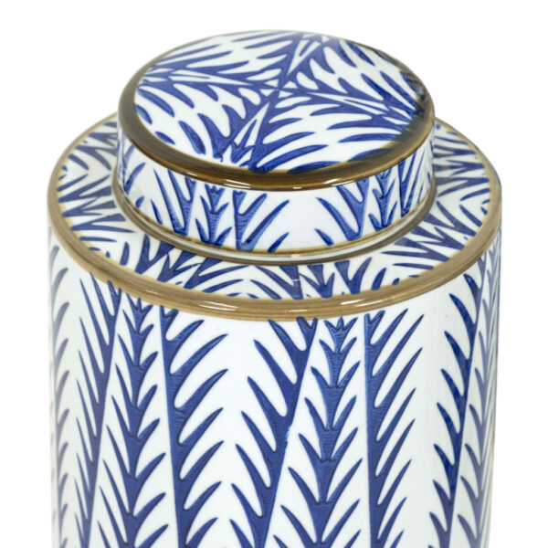Set of 3 WILDWOOD Blue Fronds Canisters - Image 2