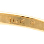 Vintage 0.93 Total Carat Marquise Cut Diamond Ring in 14 Karat Gold - Image 5