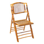 Set of 4 Bamboo Folding Chairs - Image 4
