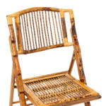 Set of 4 Bamboo Folding Chairs - Image 2