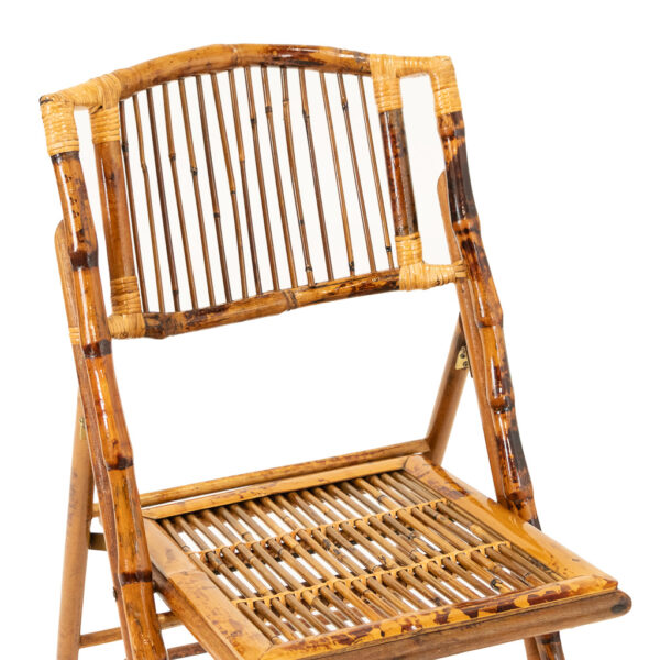 Set of 4 Bamboo Folding Chairs - Image 2