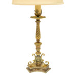 Vintage Pair of REMBRANDT Brass Candlestick Style Lamps - Image 2